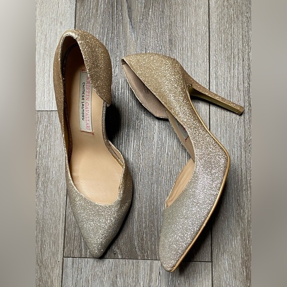 Chinese Laundry By Kristin Cavallari Formal Pointed Toe Heel Sparkly Gold Silver - Picture 3 of 16